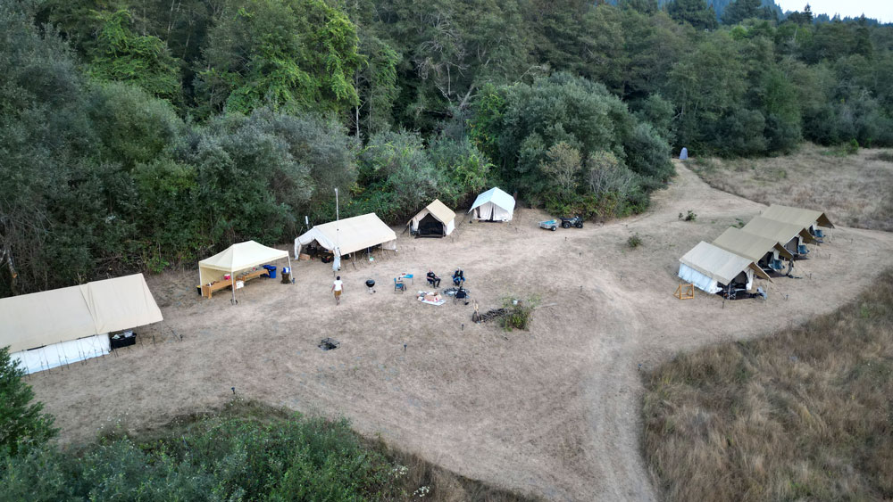 A view of our camp and tents