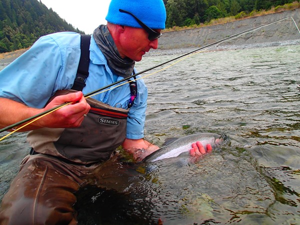 Guest with a steelhead